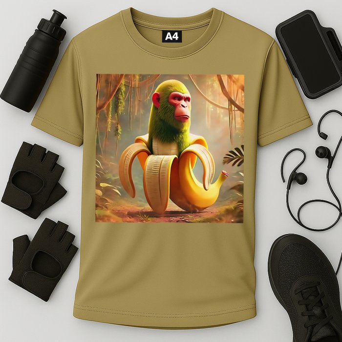 Chimpanzini Bananini - Italian Brainrot Meme Cooling Performance Crew T-Shirt