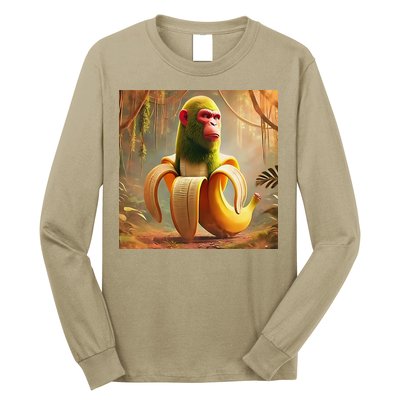 Chimpanzini Bananini - Italian Brainrot Meme Long Sleeve Shirt