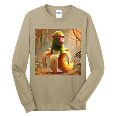 Chimpanzini Bananini - Italian Brainrot Meme Tall Long Sleeve T-Shirt