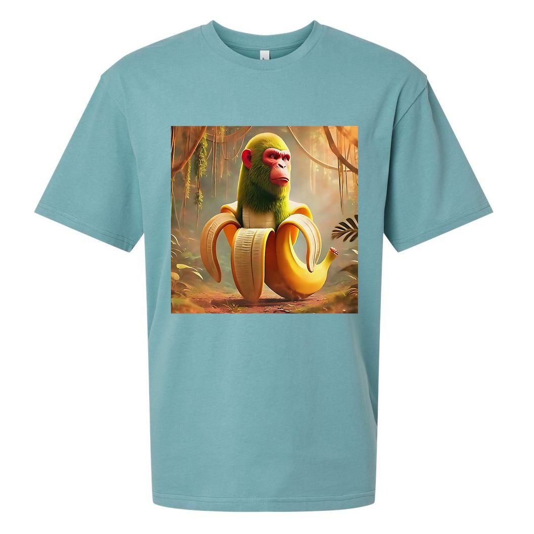 Chimpanzini Bananini - Italian Brainrot Meme Sueded Cloud Jersey T-Shirt