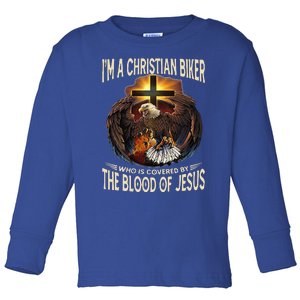 Christian Biker Im That Motorcycle Riding Jesus Freak Faith Gift Toddler Long Sleeve Shirt