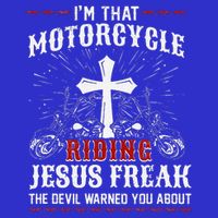 Christian Biker Im That Motorcycle Riding Jesus Freak Faith Zip Tote Bag