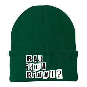 Cute Bad Idea Right Knit Cap Winter Beanie