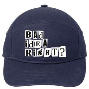 Cute Bad Idea Right 7-Panel Snapback Hat