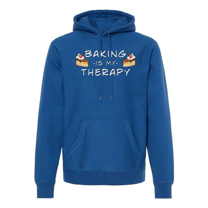 Cute Baking Is My Therapy Great Gift Premium Hoodie