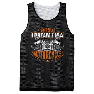 Classic Biker I Dont Snore I Dream Im A Motorcycle Mesh Reversible Basketball Jersey Tank