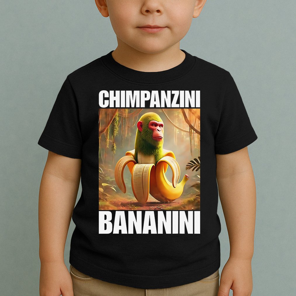 Chimpanzini Bananini - Italian Brainrot Meme Gift Toddler T-Shirt