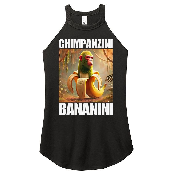 Chimpanzini Bananini - Italian Brainrot Meme Gift Women's Perfect Tri Rocker Tank