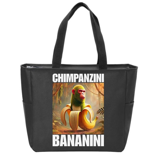 Chimpanzini Bananini - Italian Brainrot Meme Gift Zip Tote Bag