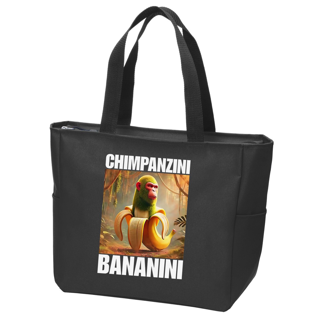 Chimpanzini Bananini - Italian Brainrot Meme Gift Zip Tote Bag