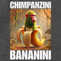 Chimpanzini Bananini - Italian Brainrot Meme Gift Vector Backpack