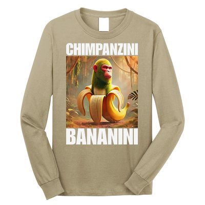 Chimpanzini Bananini - Italian Brainrot Meme Gift Long Sleeve Shirt