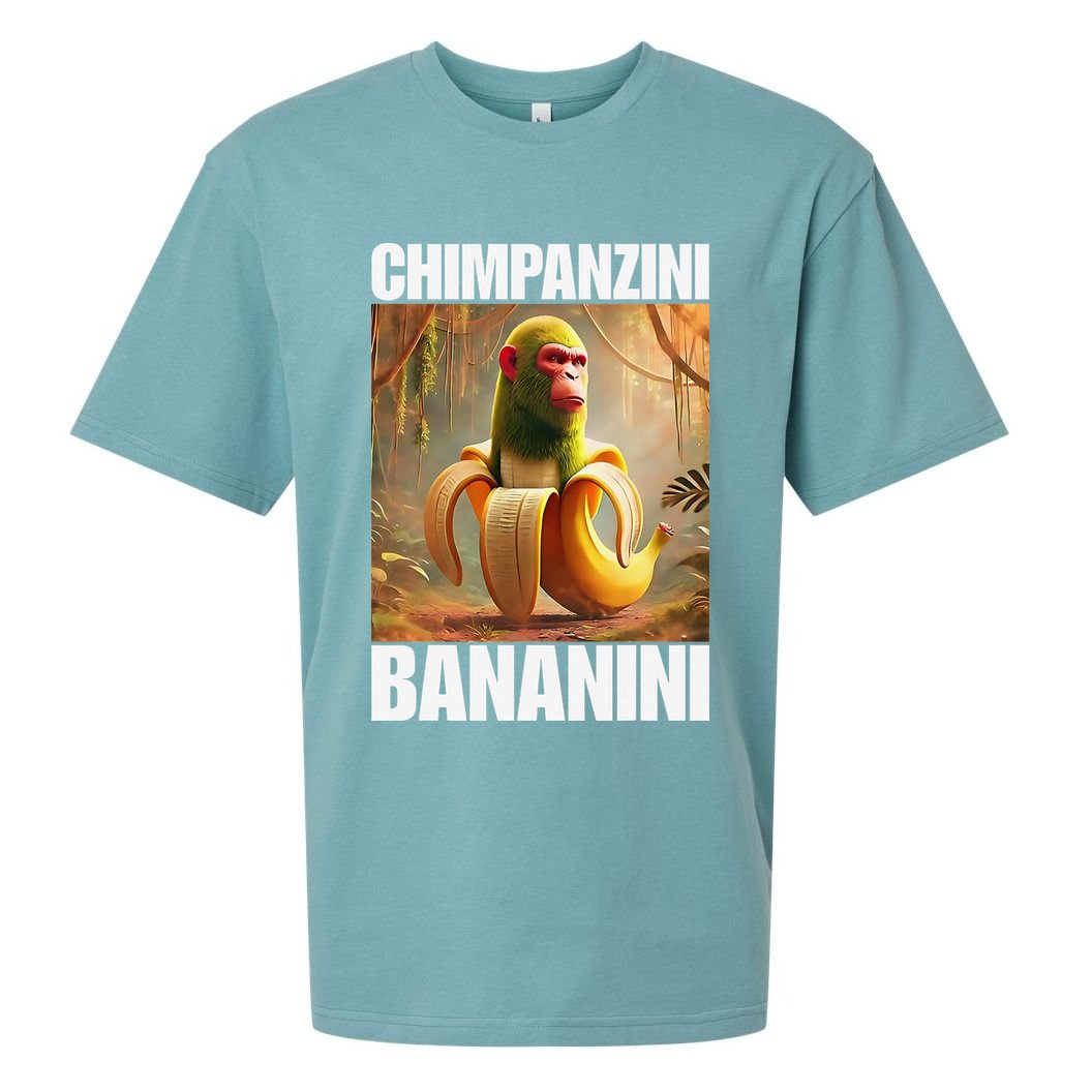 Chimpanzini Bananini - Italian Brainrot Meme Gift Sueded Cloud Jersey T-Shirt