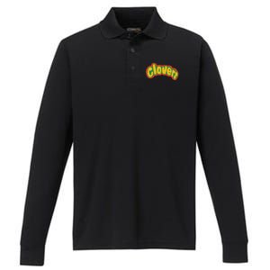 Clovers Bring It On Uniform Symbol Performance Long Sleeve Polo