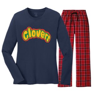 Clovers Bring It On Uniform Symbol Women's Long Sleeve Flannel Pajama Set 