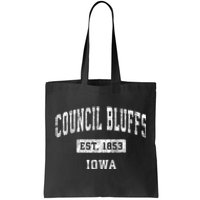 Council Bluffs Iowa Ia Vintage Established Sports Tote Bag