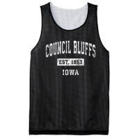 Council Bluffs Iowa Ia Vintage Established Sports Mesh Reversible Basketball Jersey Tank