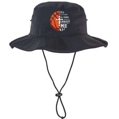 Christian Basketball I Can Do All Things Through Christ Bucket Hat