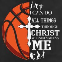 Christian Basketball I Can Do All Things Through Christ Beanie