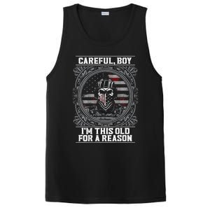 Careful Boy Im This Old For A Reason Veteran PosiCharge Competitor Tank