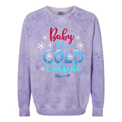 Christmas Baby ItS Cold Outside Colorblast Crewneck Sweatshirt