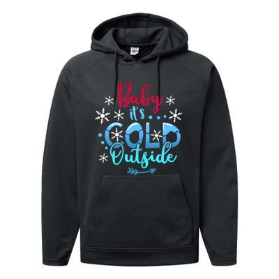 Christmas Baby ItS Cold Outside Performance Fleece Hoodie