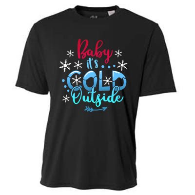 Christmas Baby ItS Cold Outside Cooling Performance Crew T-Shirt