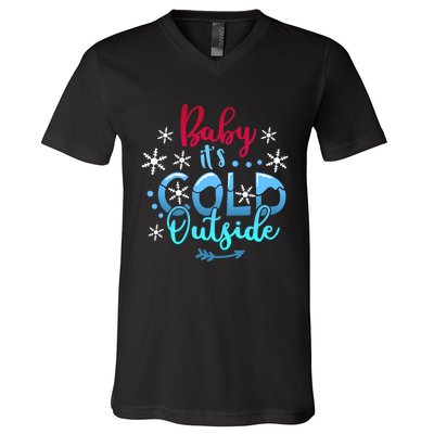 Christmas Baby ItS Cold Outside V-Neck T-Shirt