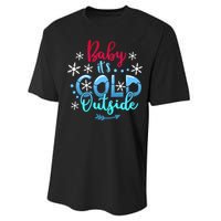 Christmas Baby ItS Cold Outside Performance Sprint T-Shirt