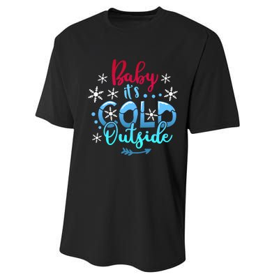 Christmas Baby ItS Cold Outside Performance Sprint T-Shirt