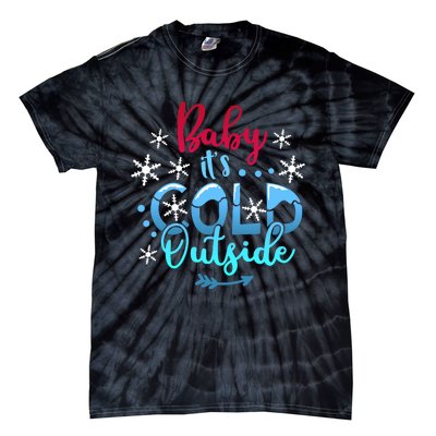 Christmas Baby ItS Cold Outside Tie-Dye T-Shirt