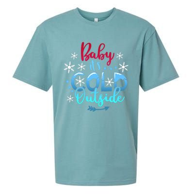 Christmas Baby ItS Cold Outside Sueded Cloud Jersey T-Shirt