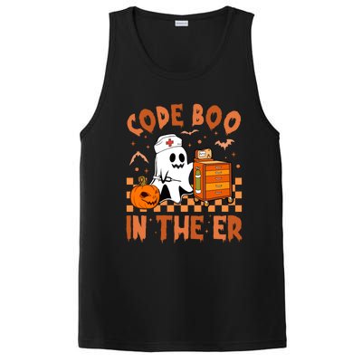 Code Boo In The Er Nurse Halloween Ghost Nurse Emergency Meaningful Gift PosiCharge Competitor Tank