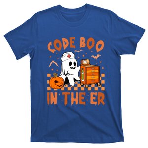 Code Boo In The Er Nurse Halloween Ghost Nurse Emergency Meaningful Gift T-Shirt