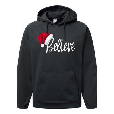 Christmas - Believe in Santa Claus Shirt Performance Fleece Hoodie