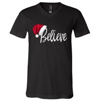 Christmas - Believe in Santa Claus Shirt V-Neck T-Shirt