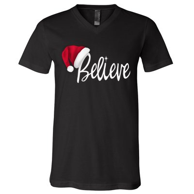 Christmas - Believe in Santa Claus Shirt V-Neck T-Shirt