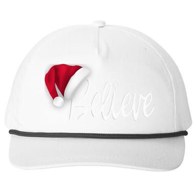 Christmas - Believe in Santa Claus Shirt Snapback Five-Panel Rope Hat