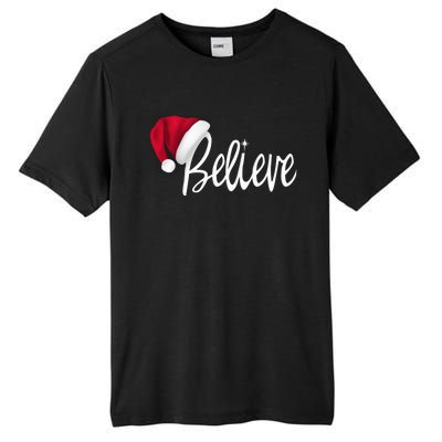 Christmas - Believe in Santa Claus Shirt Tall Fusion ChromaSoft Performance T-Shirt