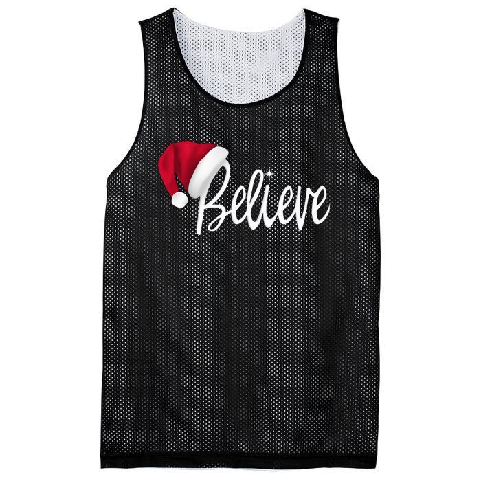 Christmas - Believe in Santa Claus Shirt Mesh Reversible Basketball Jersey Tank