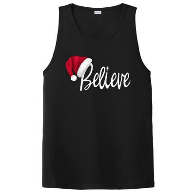 Christmas - Believe in Santa Claus Shirt PosiCharge Competitor Tank