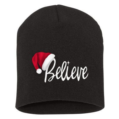 Christmas - Believe in Santa Claus Shirt Short Acrylic Beanie