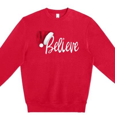 Christmas - Believe in Santa Claus Shirt Premium Crewneck Sweatshirt