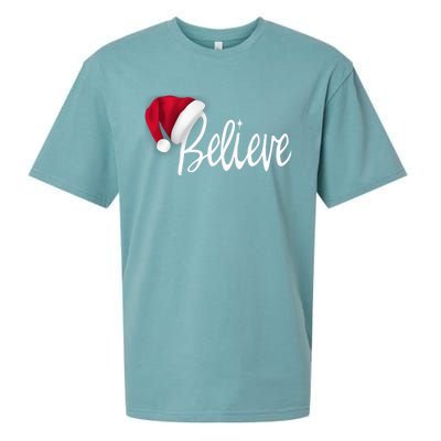 Christmas - Believe in Santa Claus Shirt Sueded Cloud Jersey T-Shirt