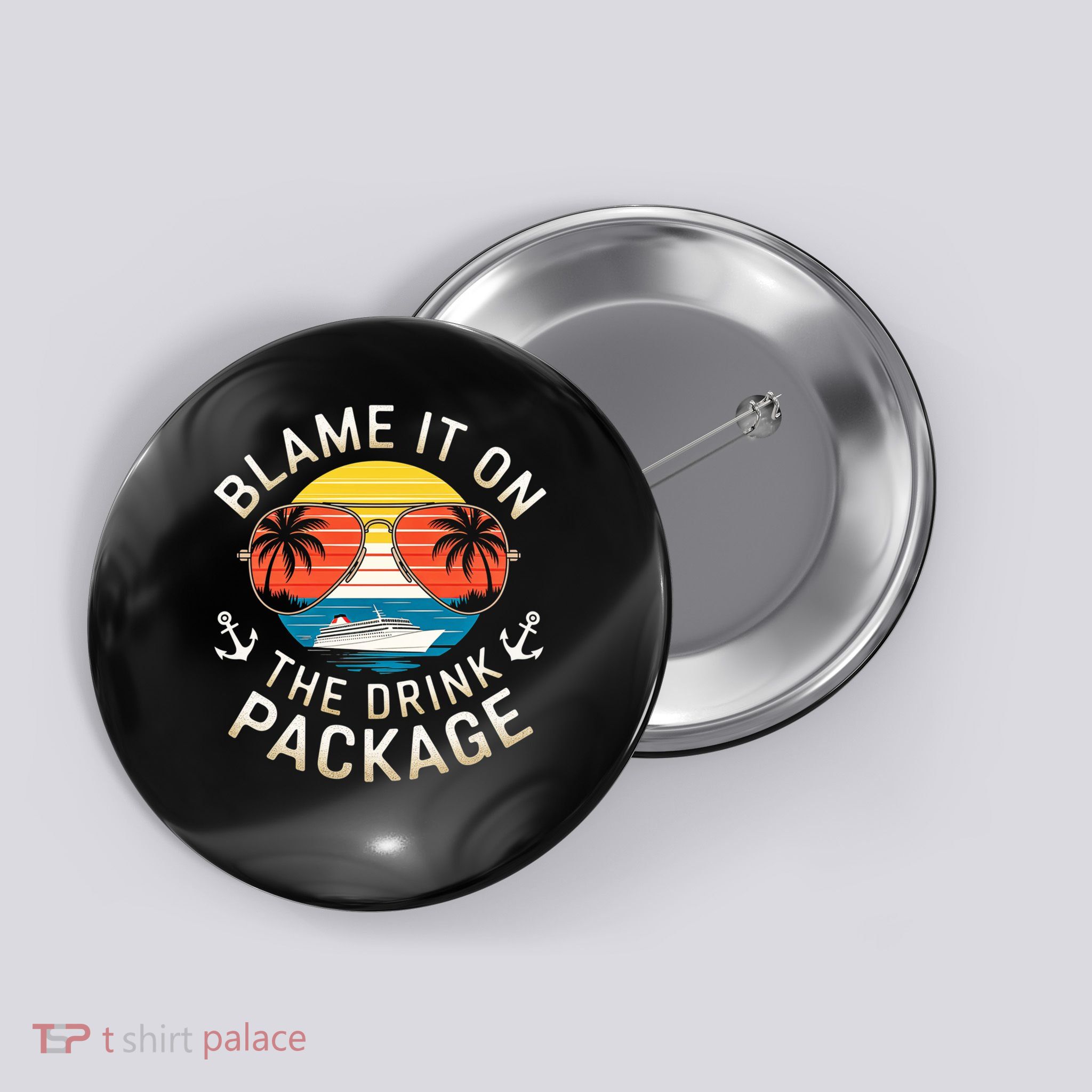 Cruising Blame It On The Cruise Package Cruise Vacation Cute Gift Button