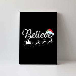 Christmas Believe in Santa Claus Canvas