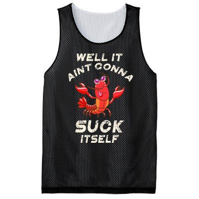 Crawfish Boil It Aint Gonna Suck Itself Lobster Mesh Reversible Basketball Jersey Tank