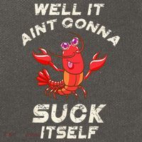 Crawfish Boil It Aint Gonna Suck Itself Lobster Cotton Canvas Backpack