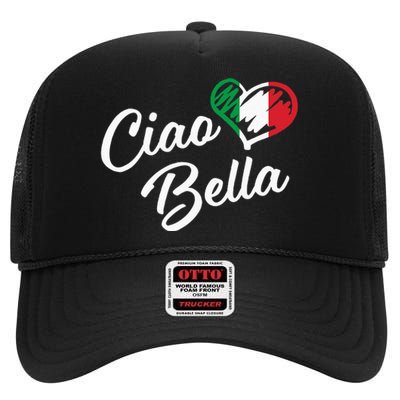 Ciao Bella Italian Hello Beautiful Gift High Crown Mesh Back Trucker Hat