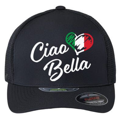 Ciao Bella Italian Hello Beautiful Gift Flexfit Unipanel Trucker Cap